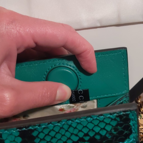 SOLD GUCCI *Limited Edition* Snakeskin Ophidia Bag - Picture 15 of 16